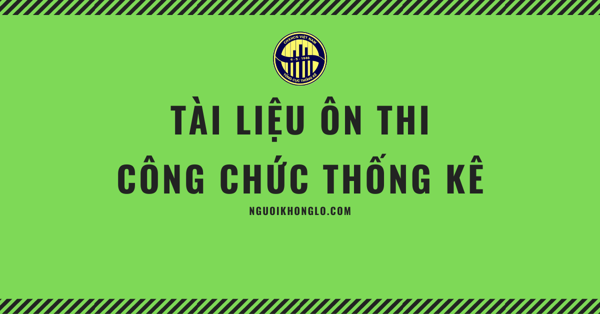 Tài liệu ôn thi công chức Thống Kê